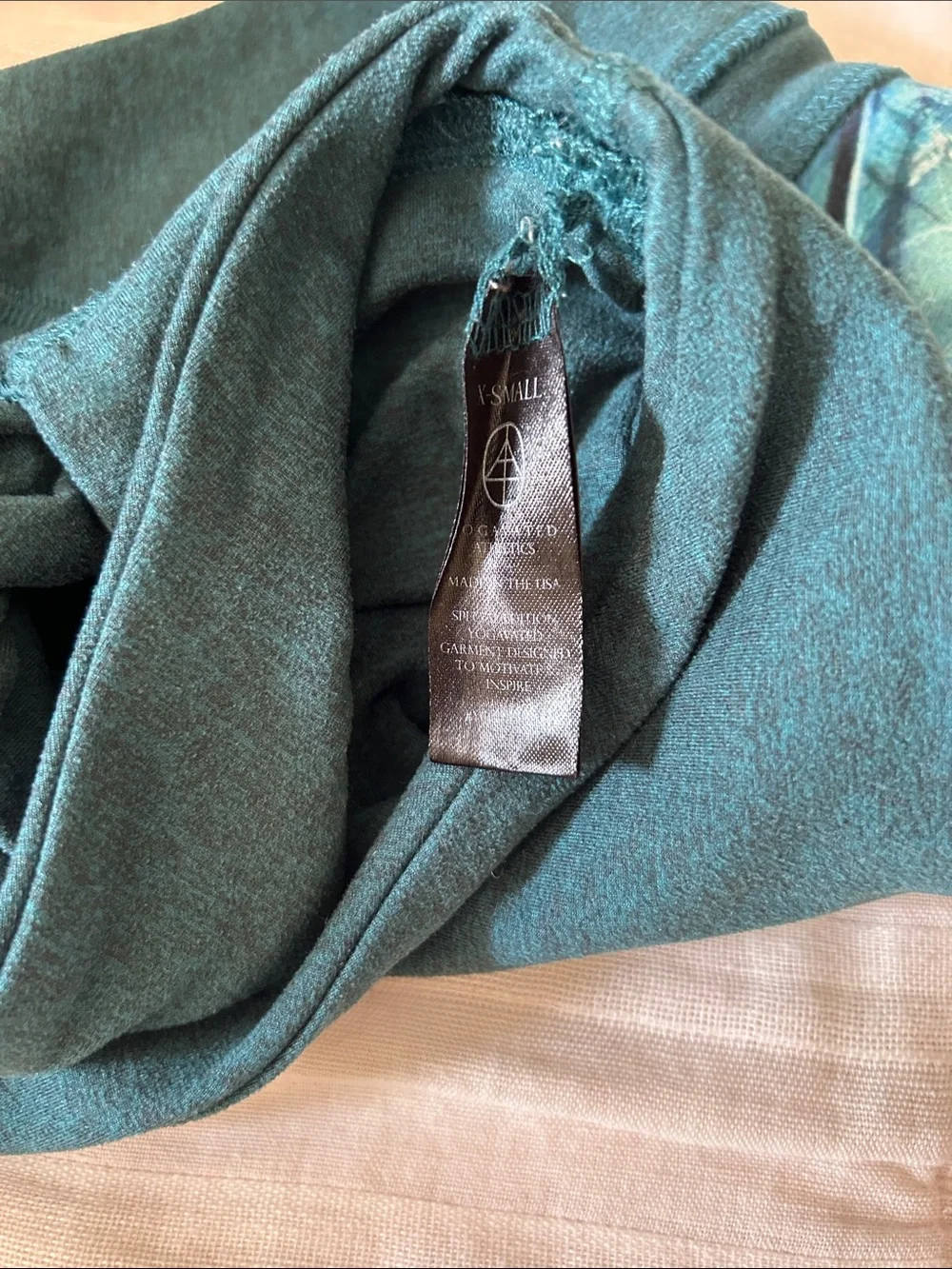 Yogavated XS Women’s Teal High Neck Yoga Top